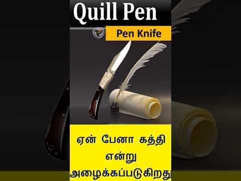 Quill pen & pen knife