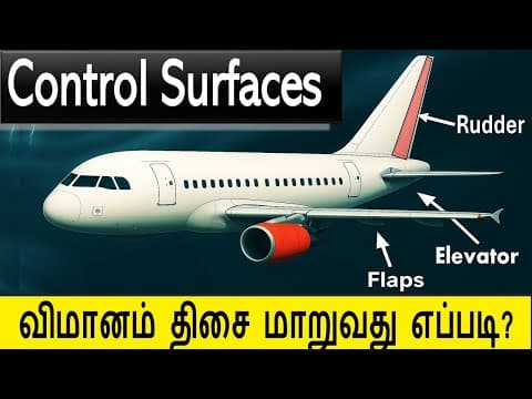 Aircraft Control Surfaces - எளிய விளக்கம் - எத்தனை இறக்கைகள் உள்ளன தெரியுமா?
