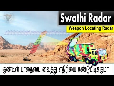How Swathi Radar works? குண்டின் பாதையை வைத்து பீரங்கியை கண்டுபிடித்துவிடும்....